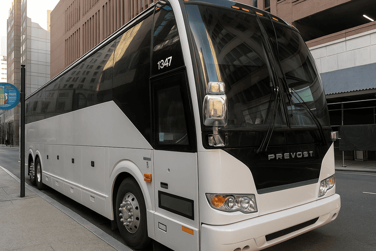 a Charter Bus Rental West Valley City coach bus